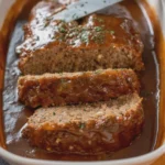 Crockpot Meatloaf with Brown Gravy