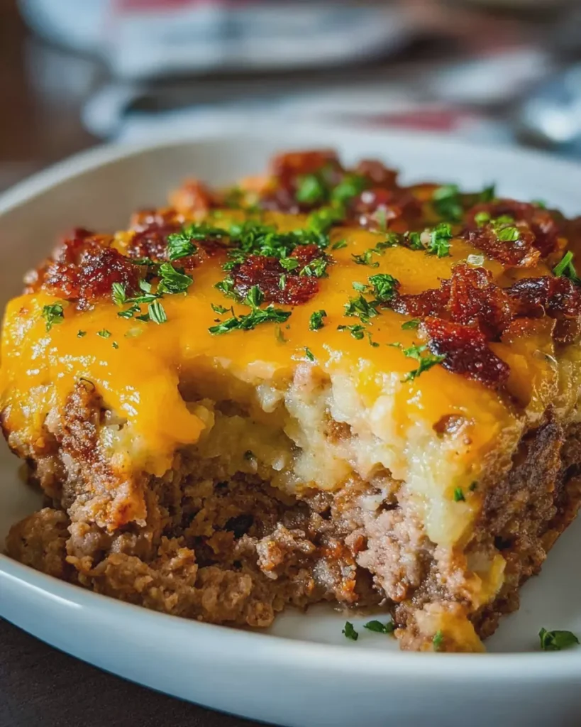 Cheesy Meatloaf Casserole Recipe Today!