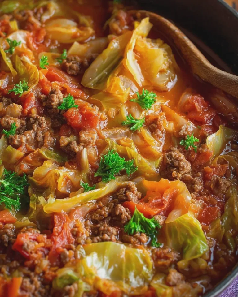 Cabbage and Ground Beef Stew