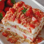 Strawberry Crunch Icebox Cake