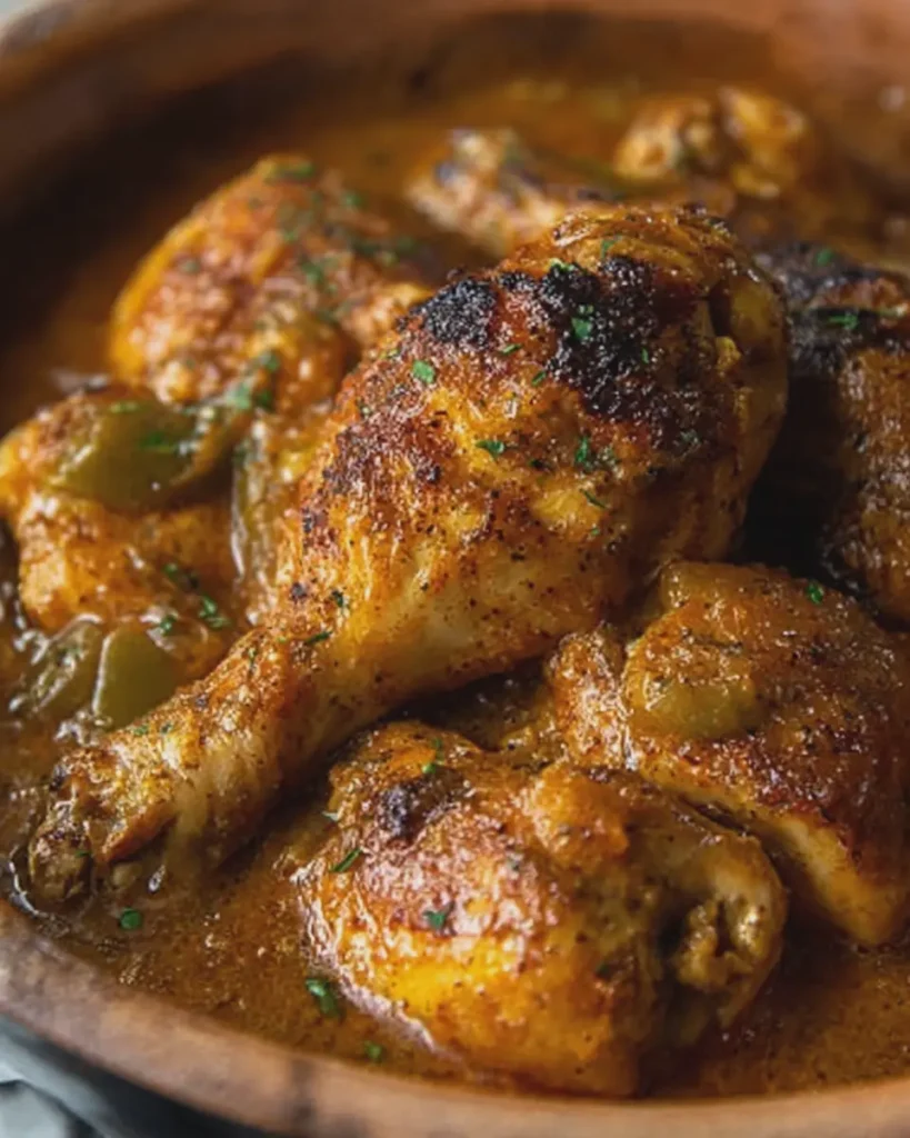 Crockpot Smothered Chicken Legs