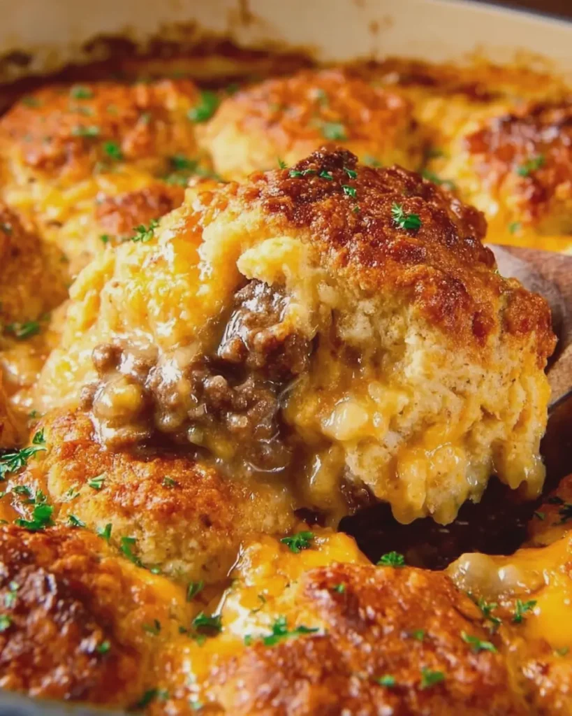 Cheddar Bay Ground Beef Cobbler