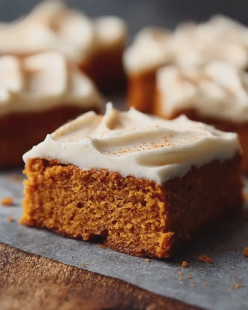 Libbys Pumpkin Bars Recipe with Cream Cheese Frosting