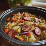 Slow Cooker Cabbage and Sausage