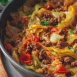 Cabbage and Ground Beef Skillet