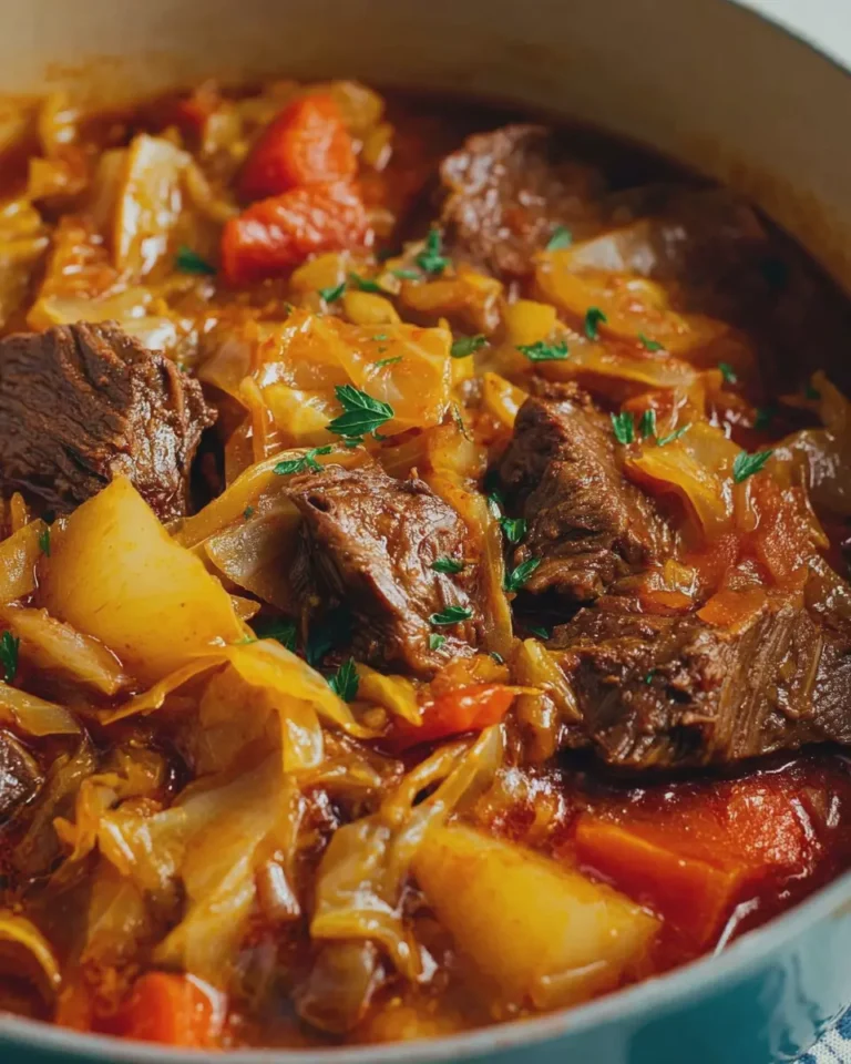Slow Cooker Beef and Cabbage Stew