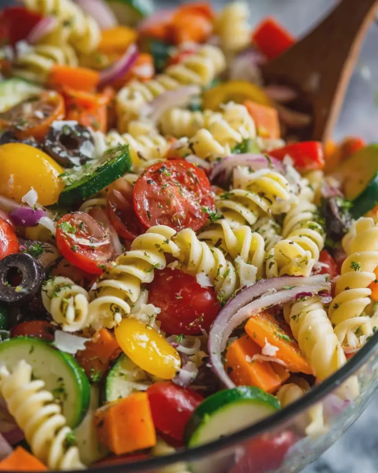 Easy Pasta Salad with Fresh Veggies