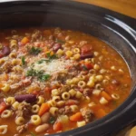 Slow Cooker Pasta e Fagioli