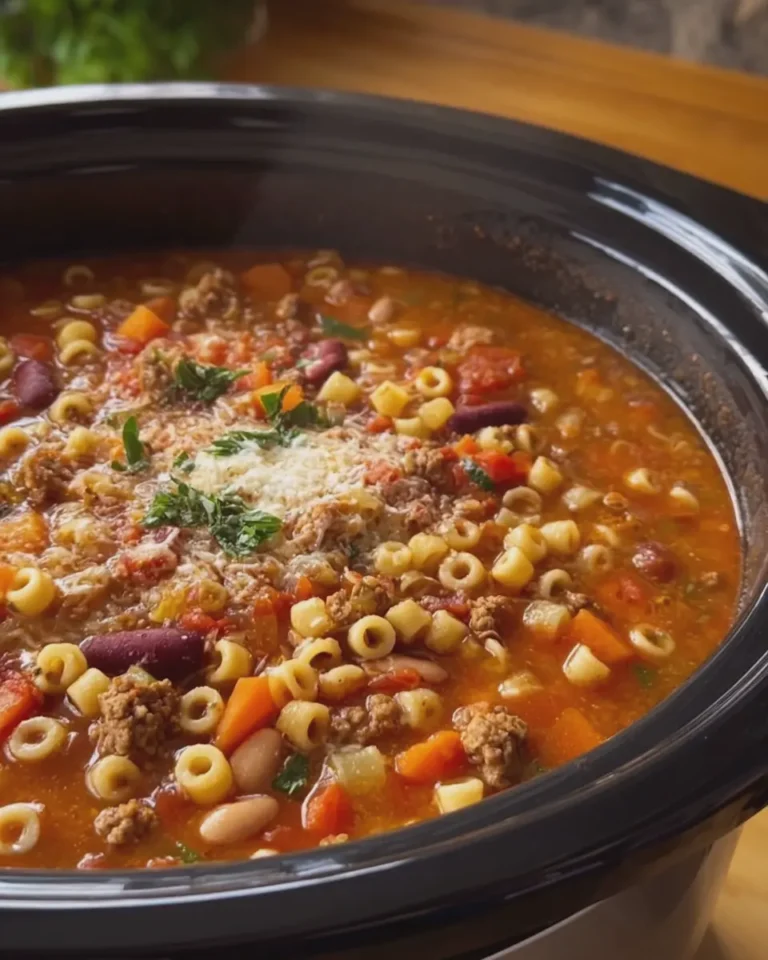 Slow Cooker Pasta e Fagioli