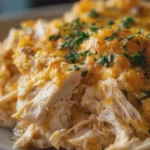 Crockpot Crack Chicken Creamy Cheddar