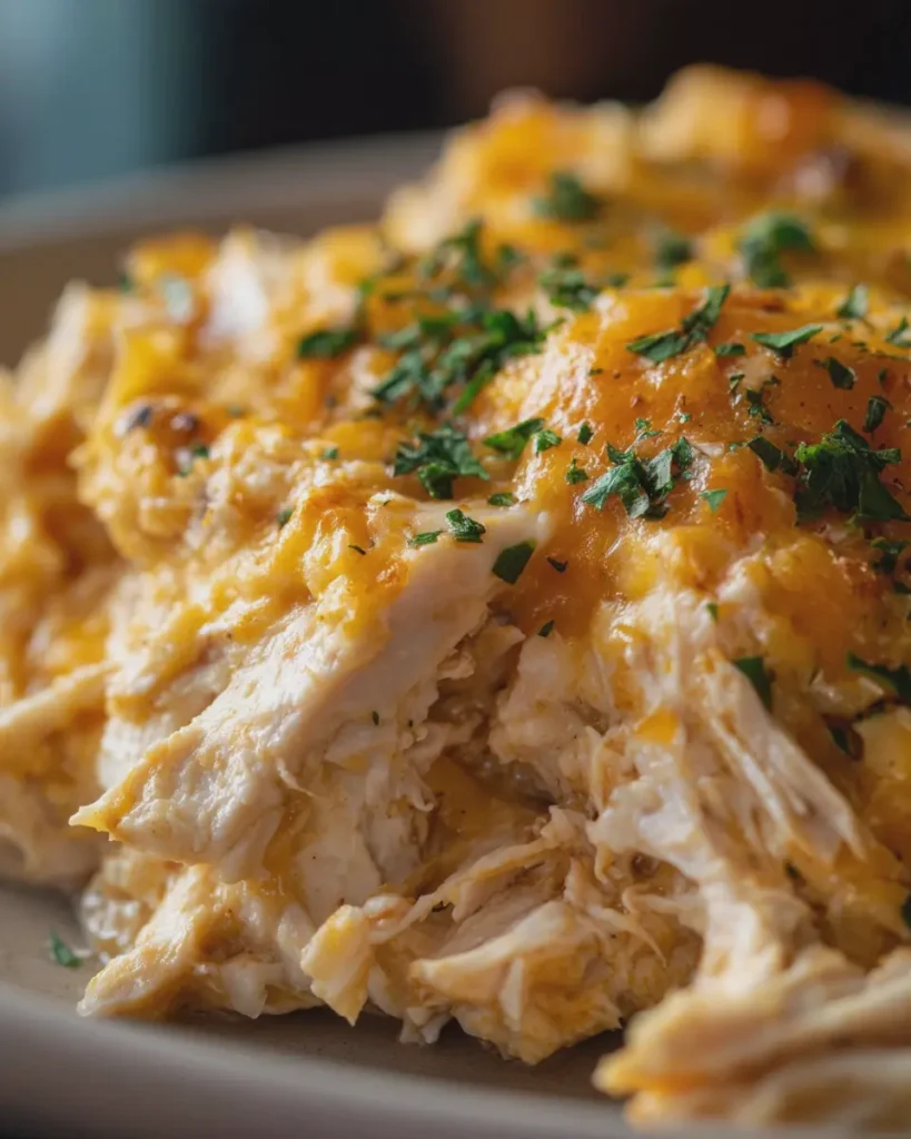 Crockpot Crack Chicken Creamy Cheddar