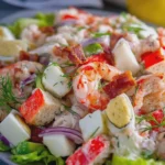 Seafood Salad with Turkey Bacon