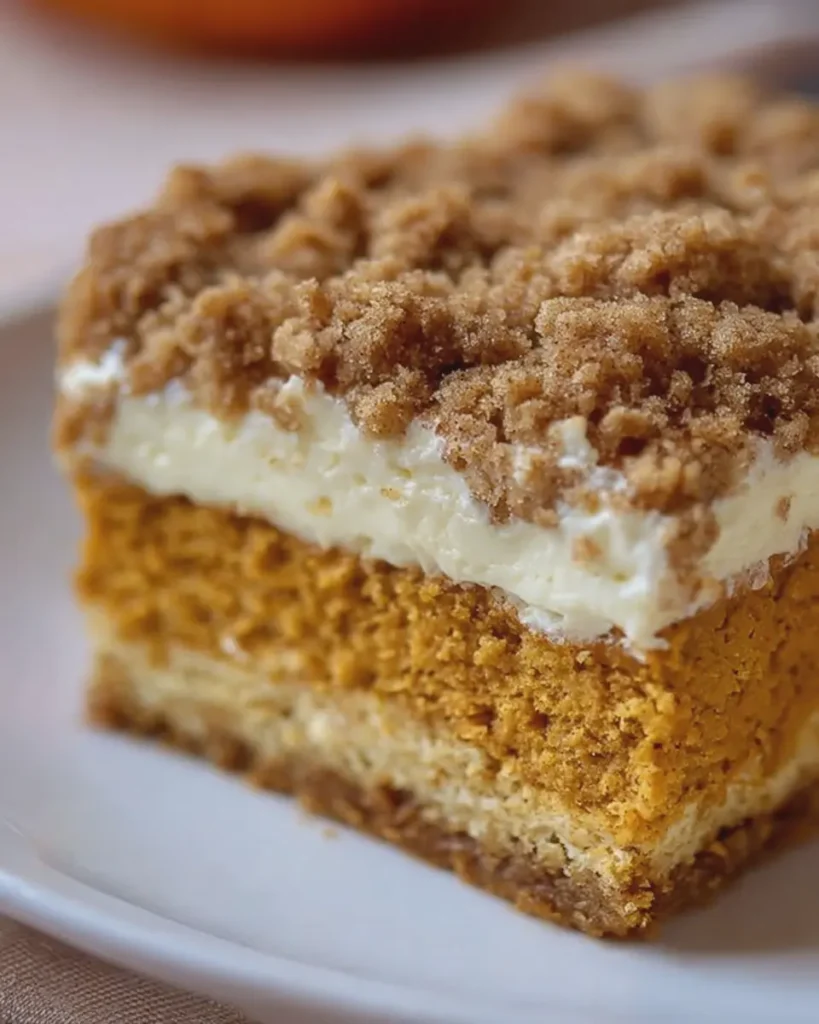 Pumpkin Cheesecake Crumble Cake