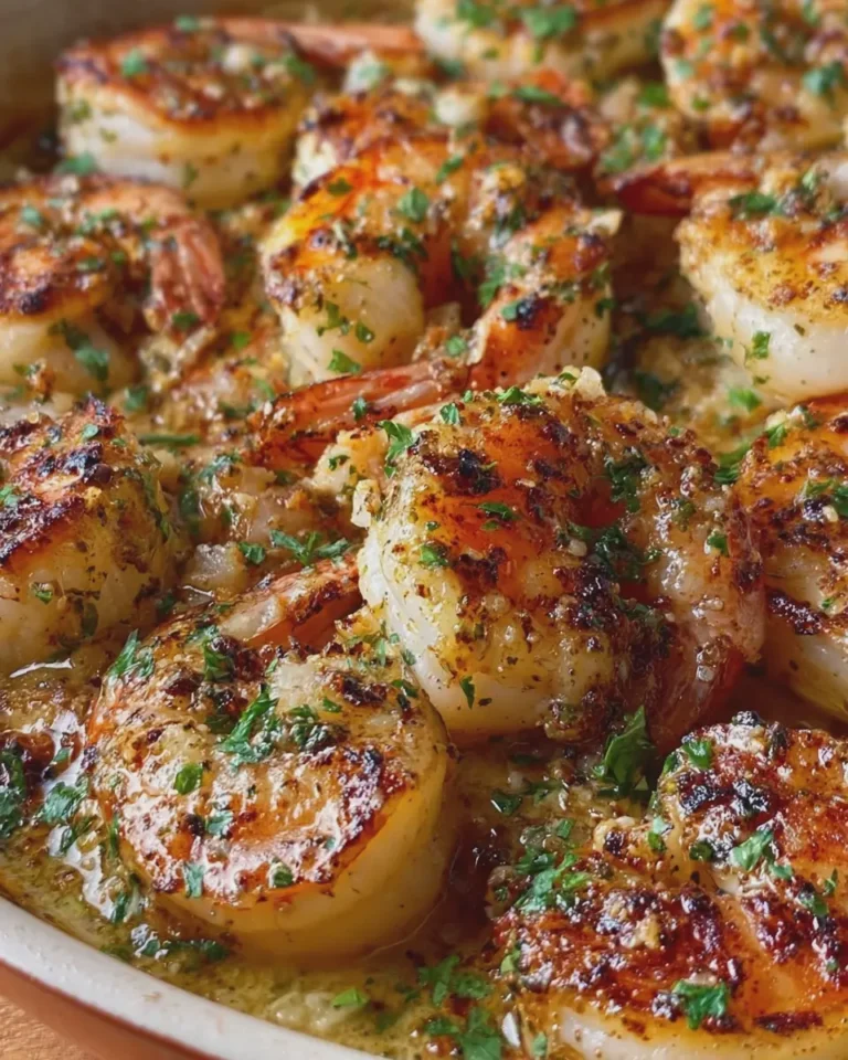 Garlic Butter Shrimp and Scallop Seafood Bake