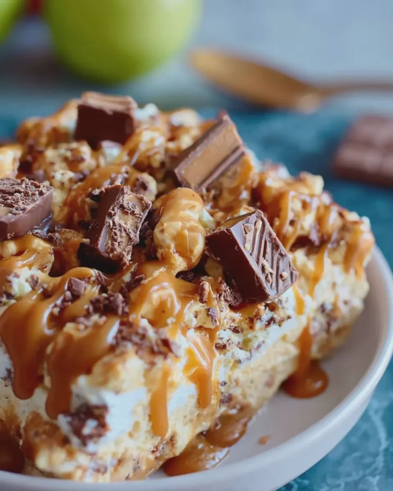 Snickers Caramel Fluff Dessert