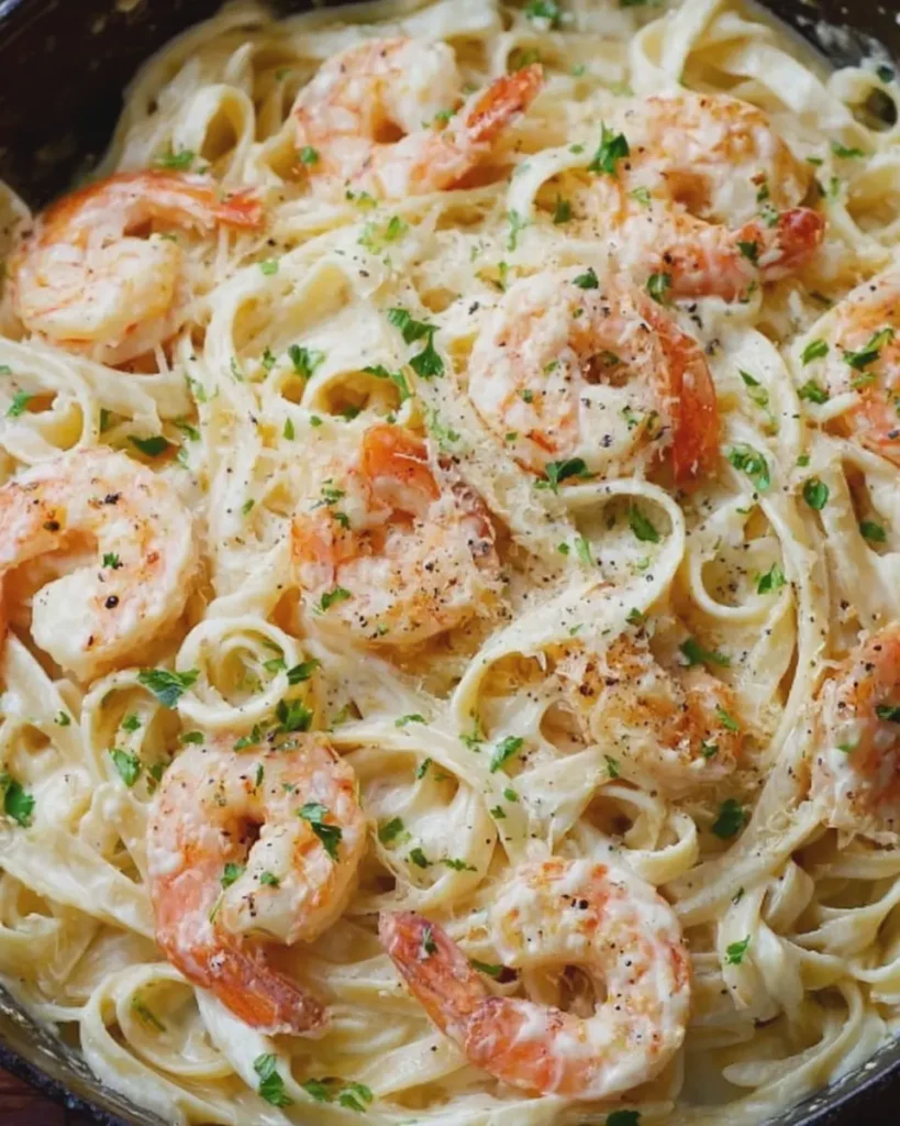 Creamy Garlic Shrimp Alfredo