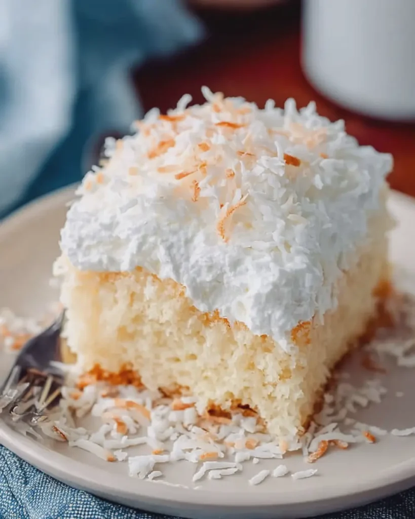 Coconut Cream Poke Cake