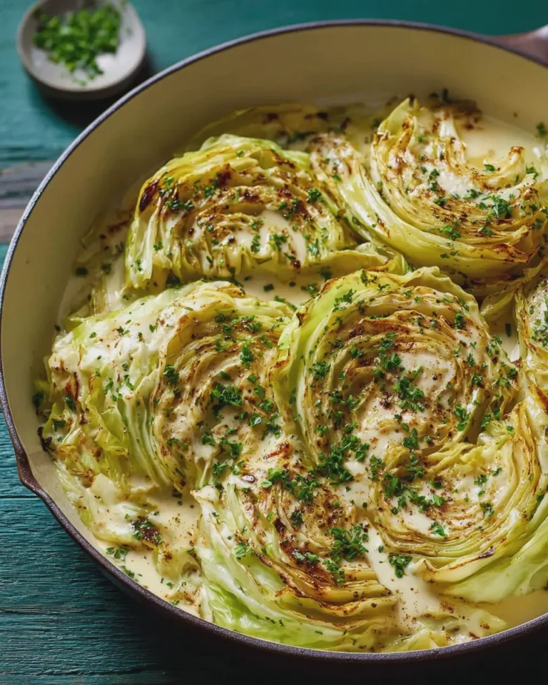 Creamy Garlic Butter Cabbage