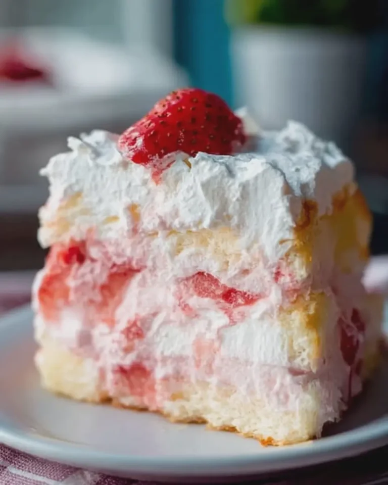 Strawberry Angel Food Cake Delight