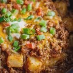 Crock Pot Beefy Potato Taco Casserole