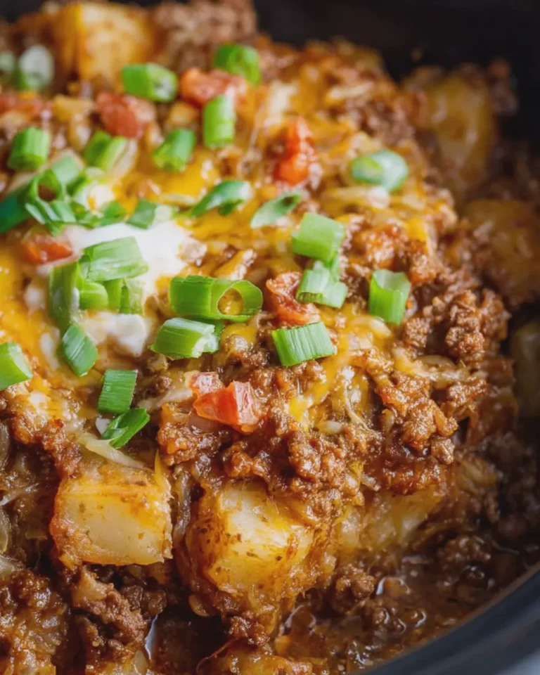 Crock Pot Beefy Potato Taco Casserole