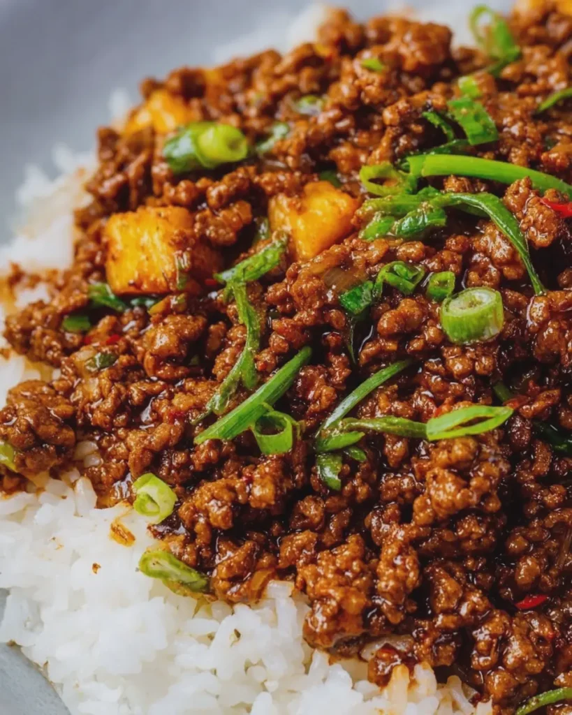 Chinese Ground Beef Stir Fry An