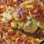 Chicken Sweetcorn and Potato Gratin