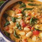 Hearty Tuscan White Bean Soup Creamy Mediterranean Comfort Bowl