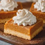 Pumpkin Pie Bars with Shortbread Crust
