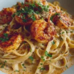 Creamy Cajun Shrimp and Crab Spaghetti
