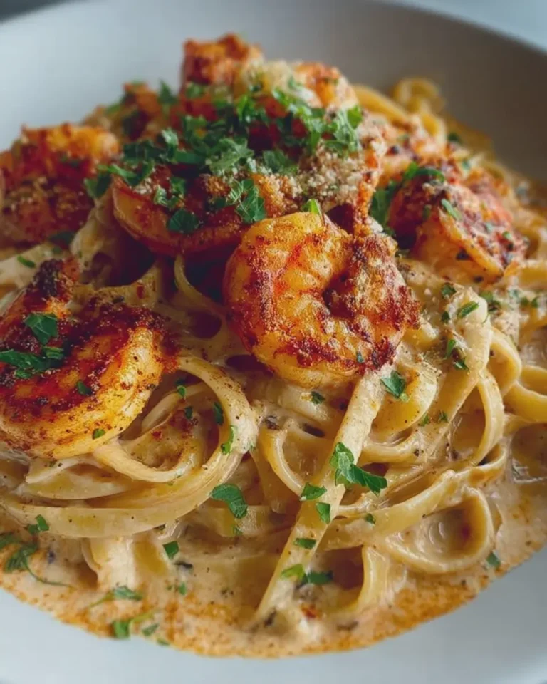 Creamy Cajun Shrimp and Crab Spaghetti