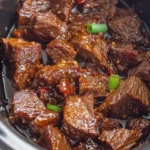 Slow Cooker Garlic Glazed Beef