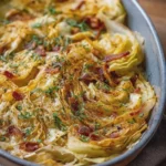 Garlic Butter Cabbage with Turkey Bacon