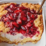 Strawberry Cheesecake Dump Cake