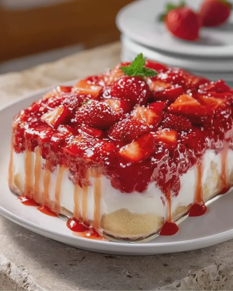 Strawberry Heaven Pudding