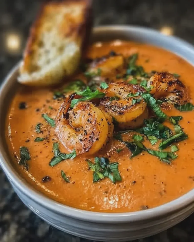Creamy Tomato Shrimp Bisque