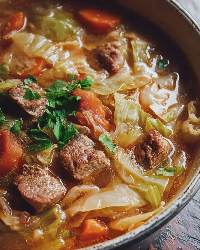 Beef and Cabbage Soup