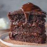 Chocolate Cream Filled Fudge Cake