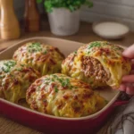 Best Cheesy Ground Beef Stuffed Cabbage