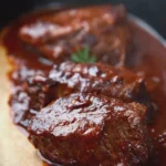 Slow Cooker Barbecue Beef Steaks