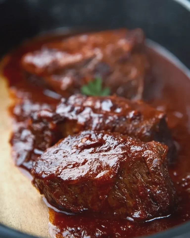 Slow Cooker Barbecue Beef Steaks