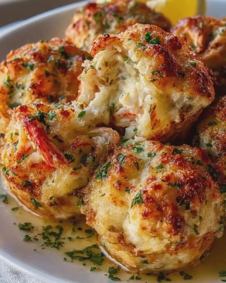 Cheesy Garlic Butter Crab and Shrimp Bombs