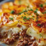 Cheese Beef and Potato Bake