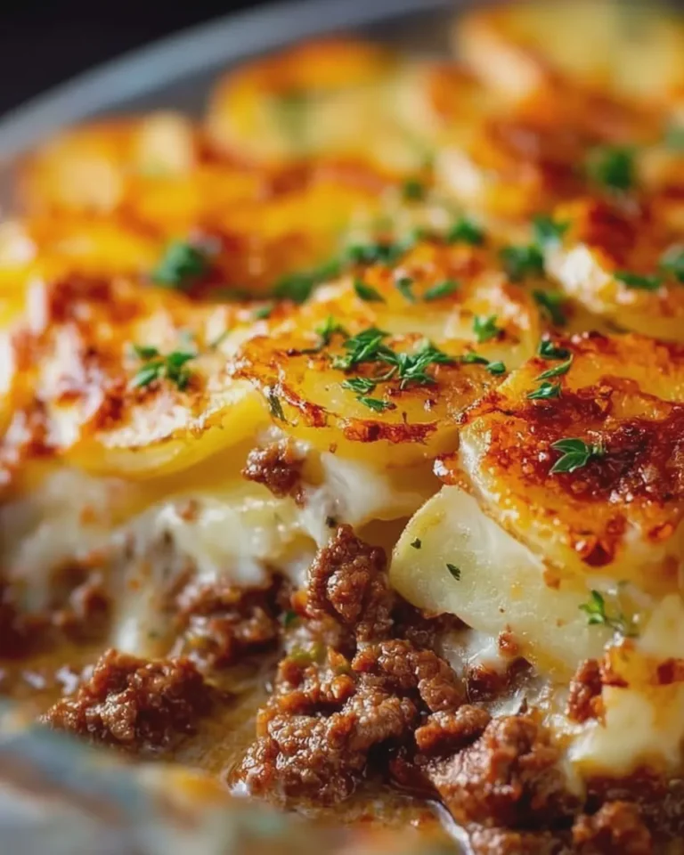 Cheese Beef and Potato Bake