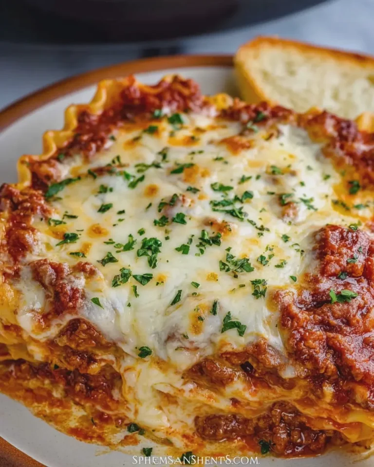 Creamy Cheesy Crockpot Beef Lasagna Pasta
