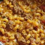 Crock Pot Cheesy Beef Macaroni