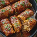 OLD FASHIONED BEEF AND RICE CABBAGE ROLLS