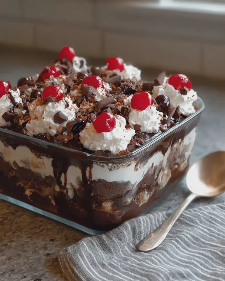 Hot Fudge Chocolate Brownie Sundae Casserole