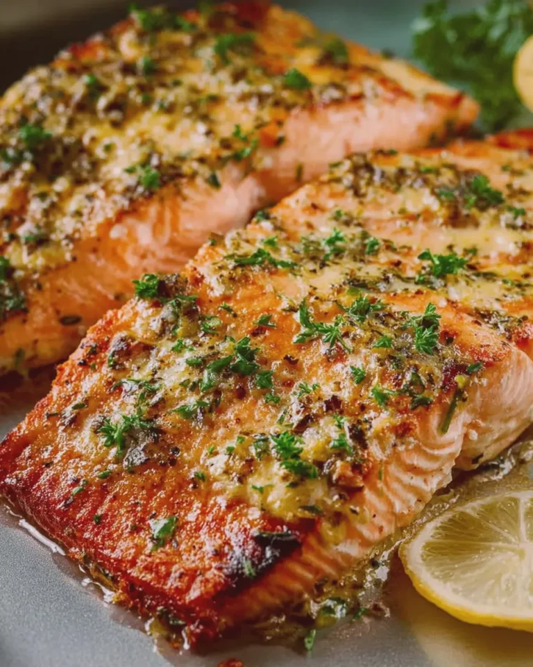 Garlic Butter Oven Baked Salmon