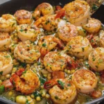 Garlic Butter Seafood Skillet